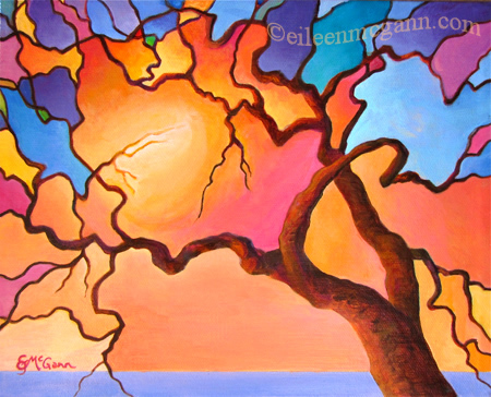 Suncatcher stained glass 8x10