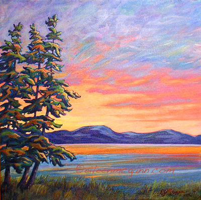 Sunset Over Saanich Inlet